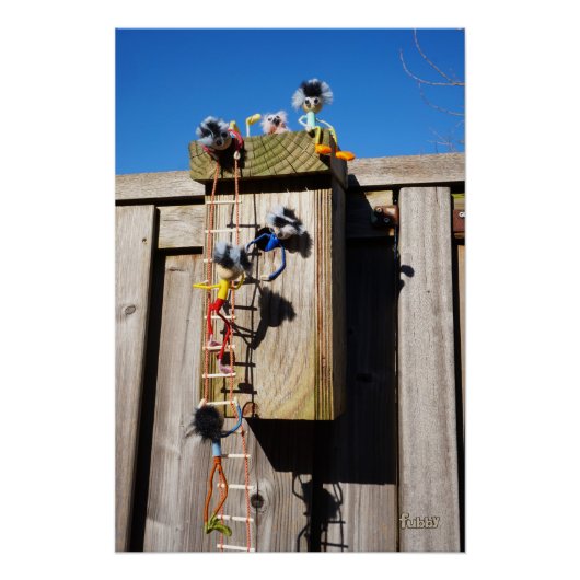 Poster Le placard de l'oiseau qui a grimpé des fubby (Devant)
