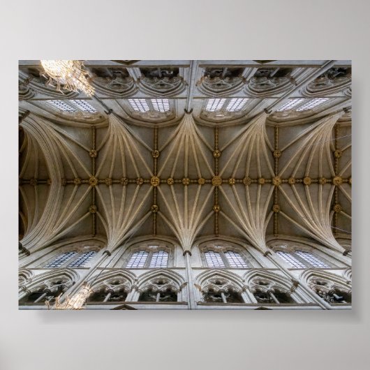 Poster Le plafond de l'abbaye de Westministera (Devant)