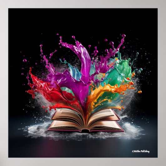 Poster Le plaisir de l'écrivain coloré (Devant)