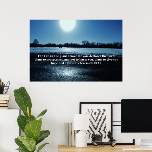 POSTER LE PLAN DE DIEU (Bureau à domicile)