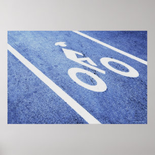 Poster Le plan rapproché d'une bicyclette se connectent