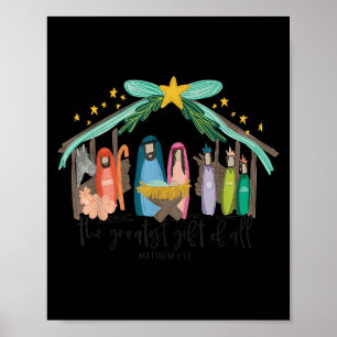 Poster Le plus grand cadeau pour toute la Nativité de Noë