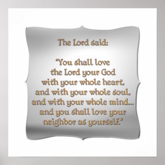 Poster Le plus grand commandement (Devant)