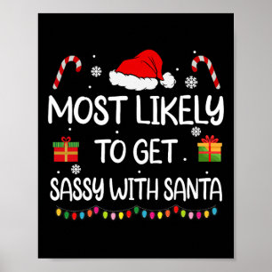 Poster Le Plus Probable À Obtenir Sy Avec Père Noël Funny