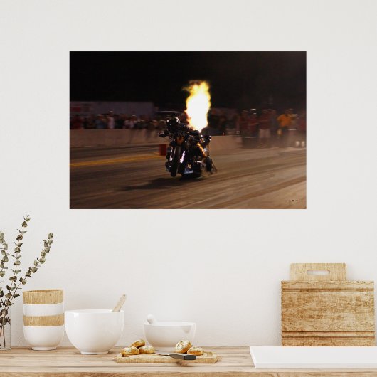 POSTER "LE PLUS RAPIDE TOP CARBURANT DE LA PLANÈTE (Cuisine)