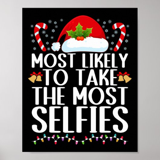 Poster Le plus susceptible de prendre le plus selfies chr (Devant)
