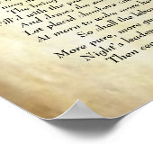 Poster Le poème afro-américain du début d'une soirée (Coin)