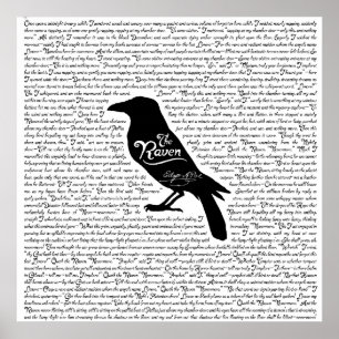 Poster Le poème complet du corbeau par Edgar Allan Poe