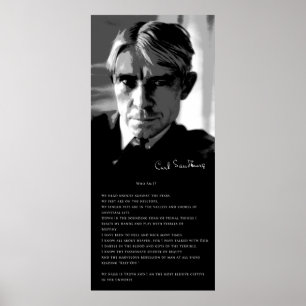 POSTER LE POÈME DE CARL SANDBURG : QUI SUIS-JE ?