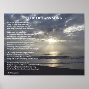 POSTER LE POÈME DE CHANSON D'OCÉANS