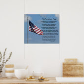 Poster Le poème du drapeau américain (Cuisine)