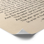 Poster Le poème étoilé de Sara Teasdale Vintage (Coin)