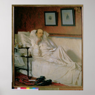 Poster Le poète Nikolaï Alekseïevitch Nekrasov