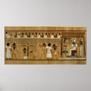 Poster Le poids du coeur contre la plume de Maat