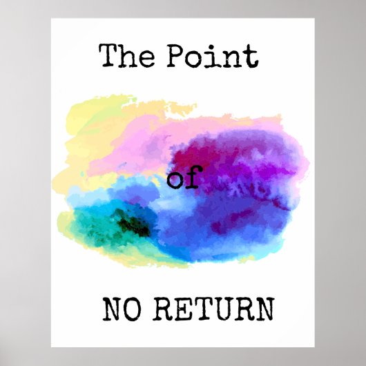 POSTER LE POINT DE NON-RETOUR (Devant)