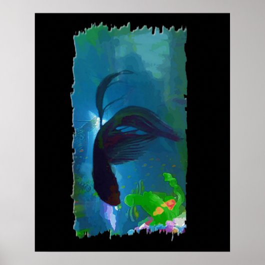 Poster Le poisson combattant siamois (Devant)