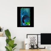 Poster Le poisson combattant siamois (Bureau à domicile)