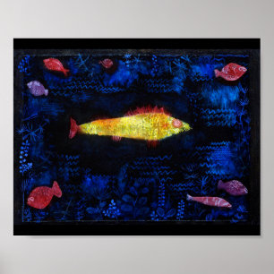 Poster Le poisson rouge, Paul Klee