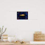 Poster Le poisson rouge, Paul Klee (Cuisine)