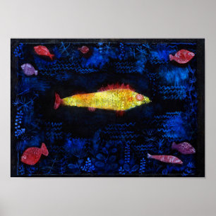 Poster Le poisson rouge, Paul Klee