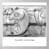 Poster "Le poisson terroriste" (Devant)