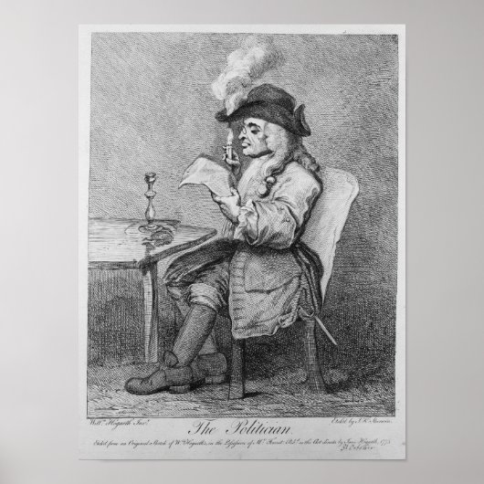 Poster Le politicien, gravé par John Keyse Sherwin (Devant)
