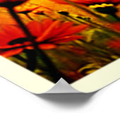 Poster Le pollen doré des abeilles explose Joy Design (Coin)