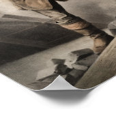 Poster Le pompier américain face à l'ennemi - 1858 (Coin)