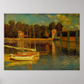 Poster Le Pont à Argenteuil par Claude Monet (Devant)