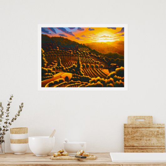 Poster Le pont à Fontisterni (Cuisine)