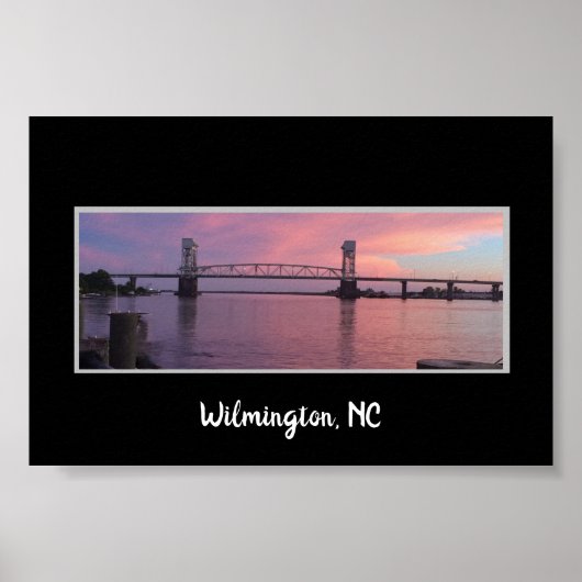 Poster Le pont à Wilmington, NC (Devant)