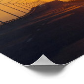 Poster Le pont Bay au coucher du soleil (Coin)