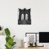 Poster Le pont Brooklyn à New York (Bureau à domicile)