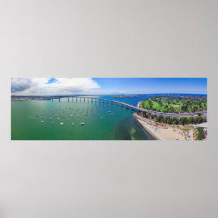 Poster Le pont Coronado Bay de San Diego