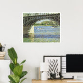 Poster Le pont d'Argenteuil et la Seine, 1885 (Bureau à domicile)