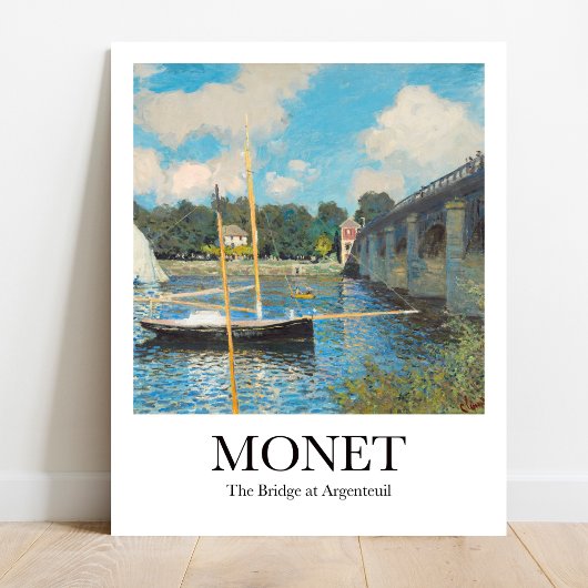 Poster Le pont d'Argenteuil par Claude Monet