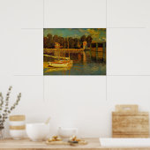 Poster Le pont d'Argenteuil par Claude Monet (Cuisine)