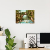 Poster Le Pont Dargle En Irlande (Bureau à domicile)