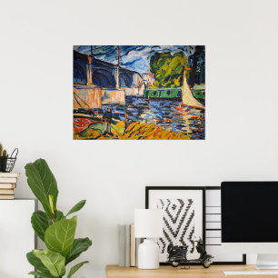 Poster Le pont de Chatou   Maurice de Vlaminck  