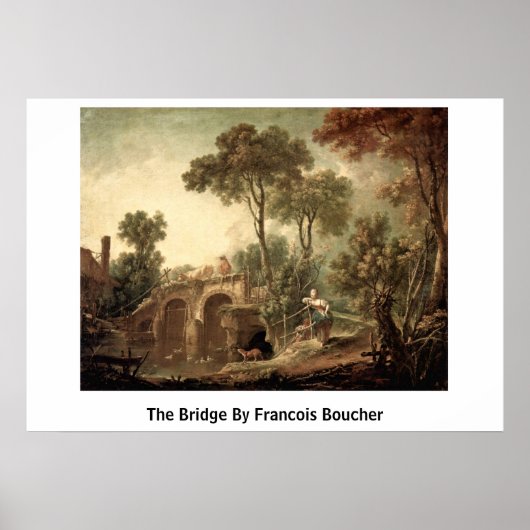Poster Le Pont De François Boucher (Devant)