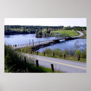 Poster Le pont de la rivière Salmon, Guysborough Cie.,