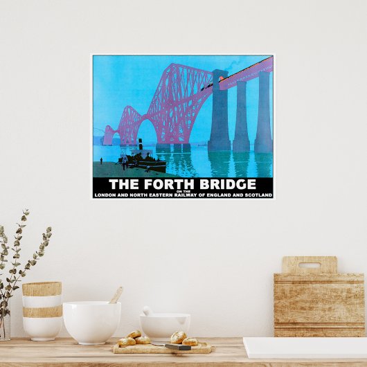 Poster Le pont de la route Forth (Cuisine)