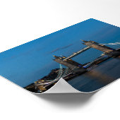 Poster Le pont de la tour à l'heure bleue (Coin)