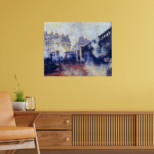 Poster Le Pont de l'Europe, Gare Saint-Lazare,