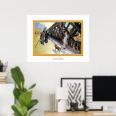 Poster Le pont de l'Europe~ Gustave Caillebotte (Bureau à domicile)
