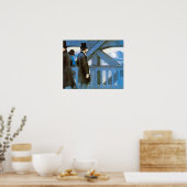 Poster Le Pont de l'Europe par Gustave Caillebotte (Cuisine)