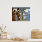 Poster Le Pont de L'Europe par Gustave Caillebotte (Cuisine)