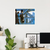 Poster Le Pont de l'Europe par Gustave Caillebotte (Bureau à domicile)