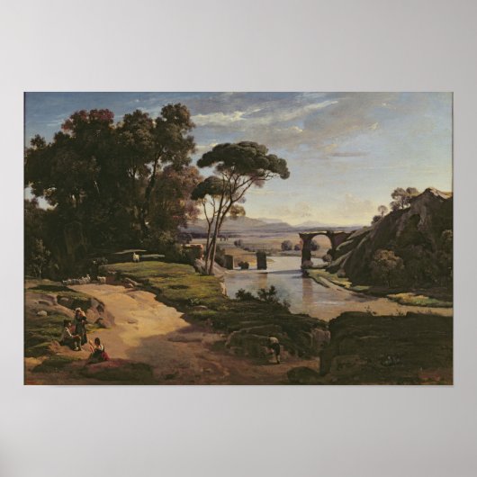 Poster Le pont de Narni, vers 1826-27 (Devant)