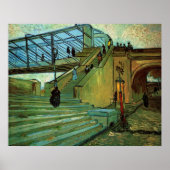 Poster Le pont de Trinquetaille par Vincent van Gogh (Devant)